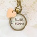 I heart thrift stores Necklace
