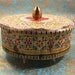 Sale Dutch Tin with Painted Roses and Raised Pattern