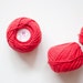 Vintage Thread Spools - red - set of 3