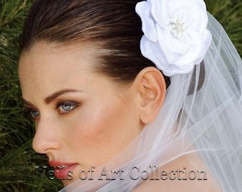 Bridal Flower Hair Accessory Headpiece by Veils of Art Style VE602