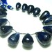 Opaque Kyanite Smooth Big Tear Drops- 7" Strand -Stones measure- 14x9-18x12mm