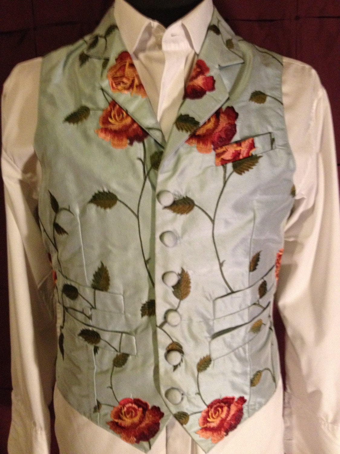 Men's vest waistcoat victorian edwardian style wedding