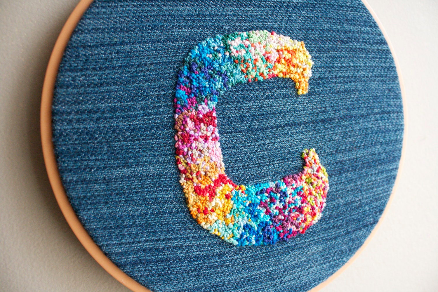 Items similar to Custom Hand Embroidered Letter // Custom Embroidery