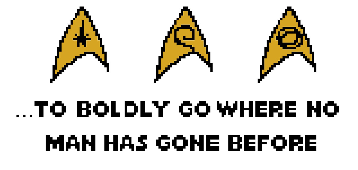 Star Trek Cross-Stitch Pattern by GlitchStitchery on Etsy