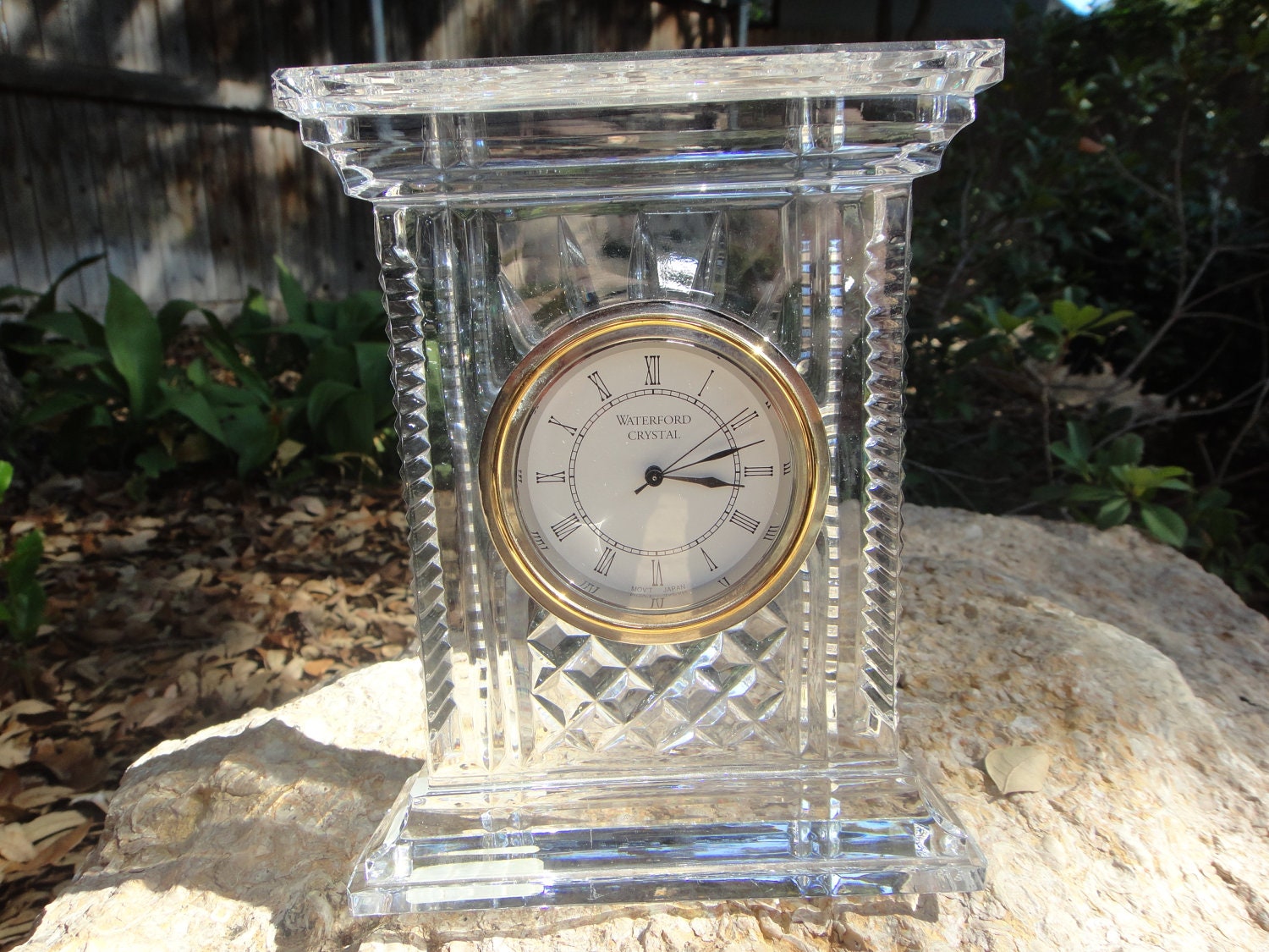 Vintage Waterford Atrium Table Lead Crystal Clock over 50 Off