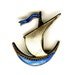 Vintage Enamel Norway Ship or Boat Pin