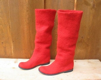 Felted boots SIMPLY RED