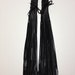 Black Deer Skin 21" Long Leather Fringed Hair Wraps.