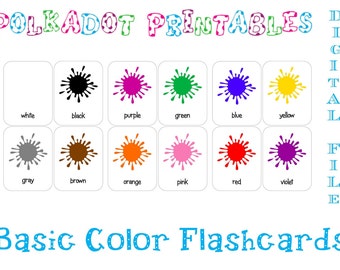 printable shape flashcards set of 12 instant download