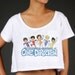Adventurous Adventures of One Direction Crop Top MEDIUM CLEARANCE