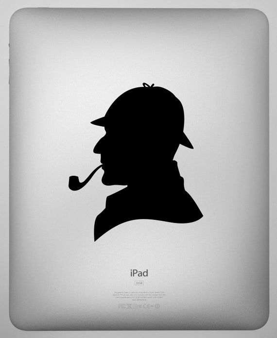 Items similar to Sherlock Holmes Silhouette Vinyl Decal on Etsy