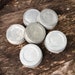 10 Genuine Vintage Zinc Lids with Porcelain Inserts for Mason Canning Fruit Jars