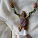 Selenite Amethyst Pendant Amethyst Raw Point And Selenite Crystal Fairy Fantasy Healing Necklace Free Shipping