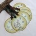 Vintage Style Tags Floral Butterfly Gift Tags Green and Brown