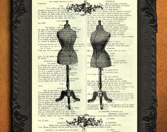 mannequin dress form female mannequin print mannequin vintage print