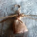 Raffia Wrapped Hanger with Silk Sachet