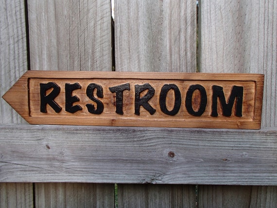 Restroom Sign Directional Sign Restroom