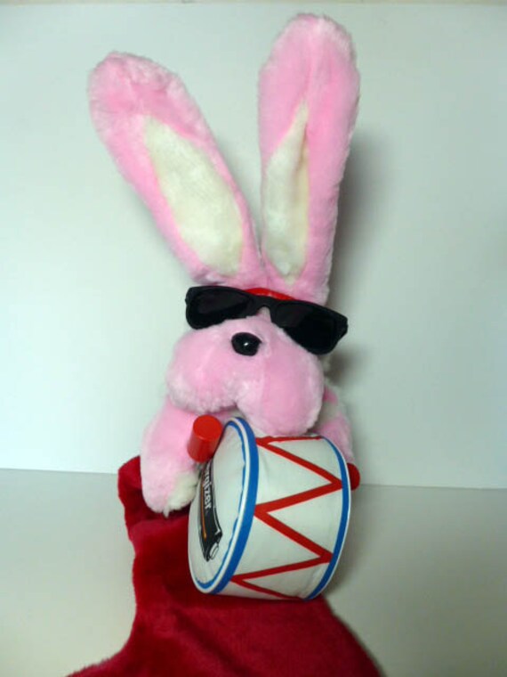 Items similar to 1993 Energizer Bunny Christmas Stocking Plush Rabbit ...