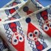 Vintage 1960s Swedish Table Runner Elves Tomten Hand Stitched