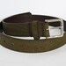Mens Olive Cork and Leather Belt