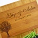 Personalized engraved Bamboo Cutting Board / Plaque for wedding or anniversary gift
