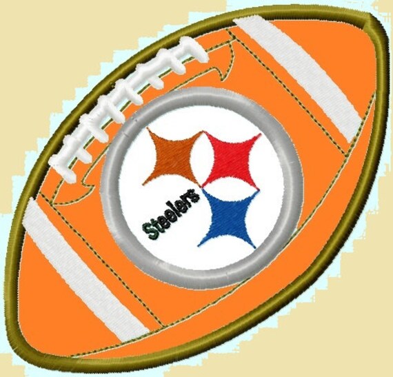 Items similar to steelers football logo applique embroidery design 2 Items similar to steelers football logo applique embroidery design 2