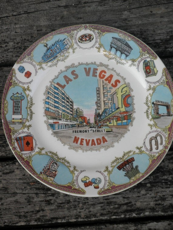 Las Vegas Plate by YettiTreasures on Etsy
