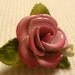 RESERVED FOR MademoiselleMiaow Straffordshire Rose Fine Bone China Brooch Vintage 1950/1960's