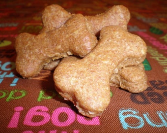 1lb Natural Peanut Butter Dog Treats- "Paws Up for Peanut Butter" by Bubbas' Nummies