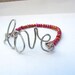 Handmade Beaded Wire Love Bangle