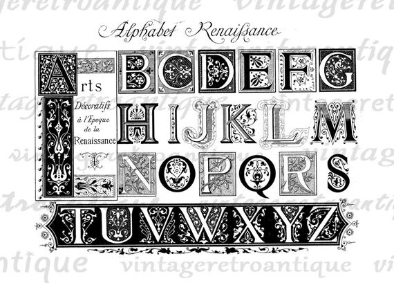 vintage clip art letters - photo #38