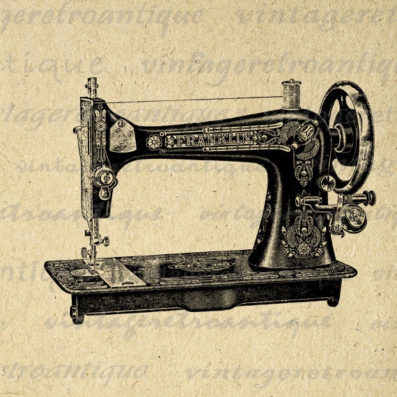 clipart vintage sewing machine - photo #25