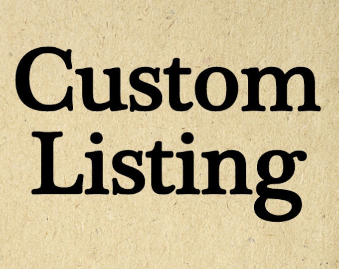 Custom Listing for hkeisch