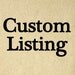 Custom Listing for dianebronstein