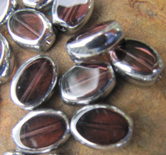 Items similar to Purple Glass Beads on Etsy