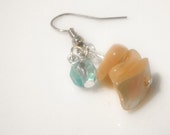 SALES! Ocean Earrings, Turquoise Crystals, Bohemian Chic, 16/24