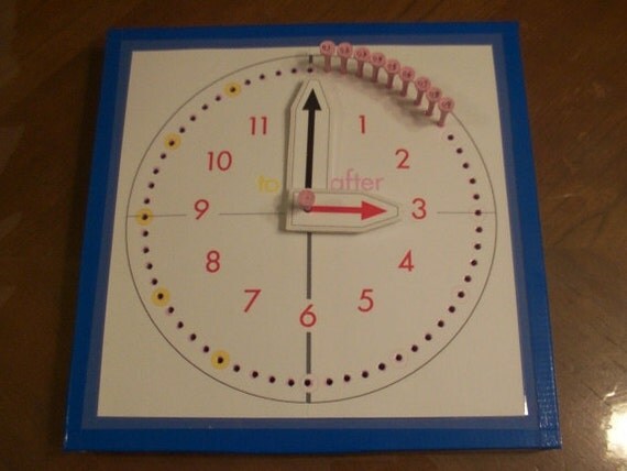 Montessori Golf Tee Clock