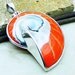 Natural nautilus shell/ 925 silver focal bead (item number 6972)
