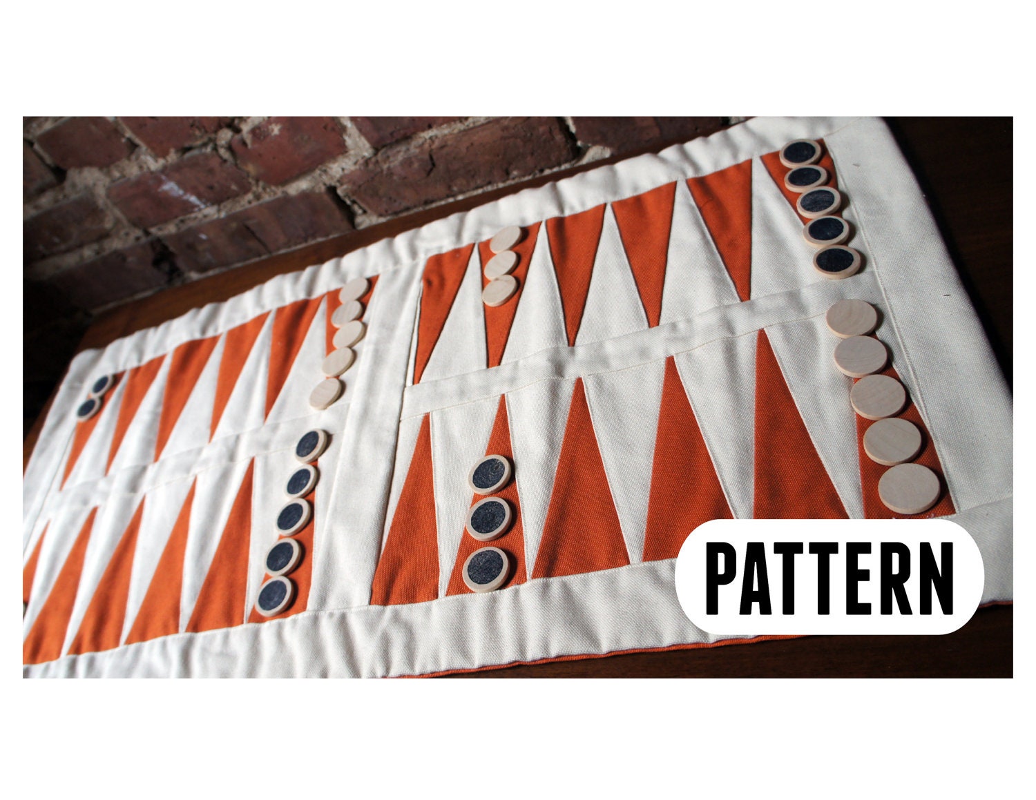 Items similar to Pattern Handmade Backgammon Set on Etsy
