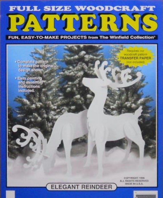 Wood Work Wood Reindeer Patterns PDF Plans