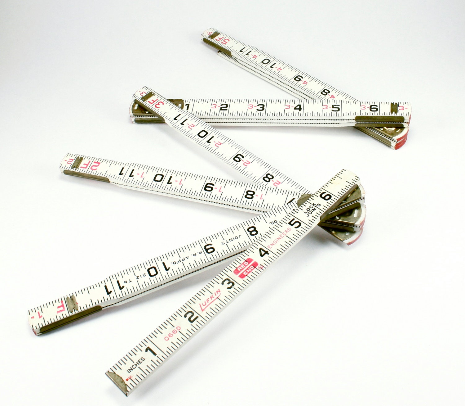 Vintage Lufkin Engineers 6 ft. Folding Measuring Stick