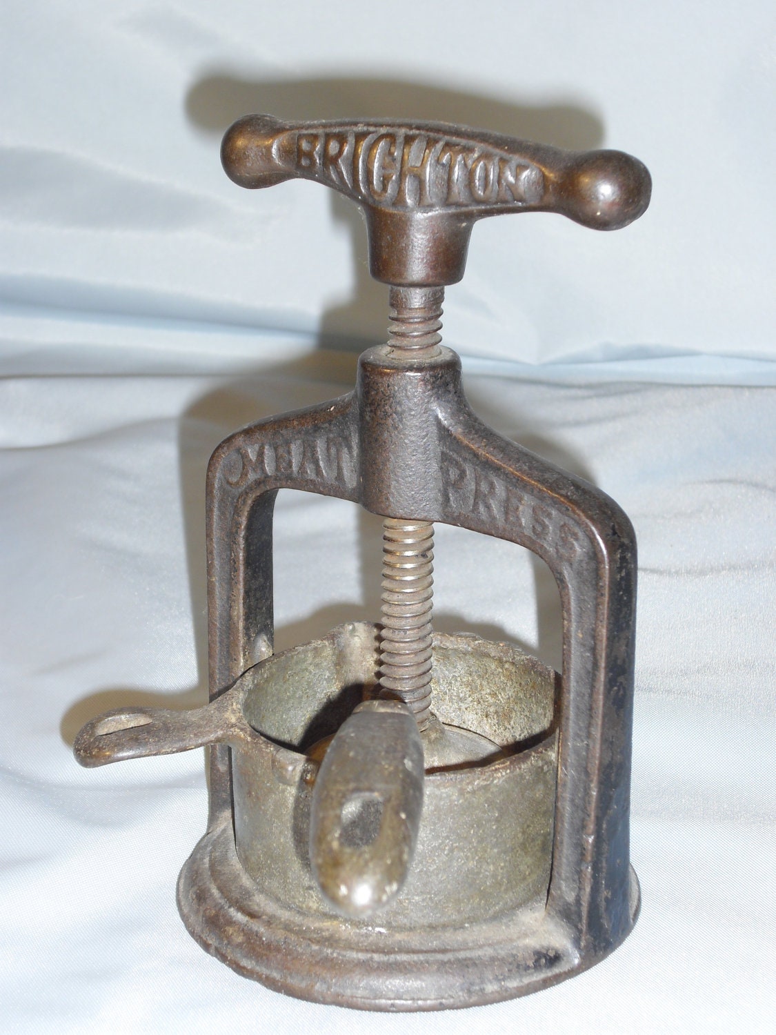 Antique Cast Iron Meat Press by Brighton