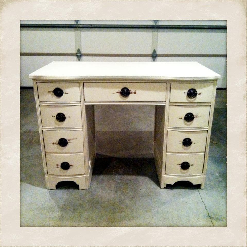 Distressed Antique Desk
