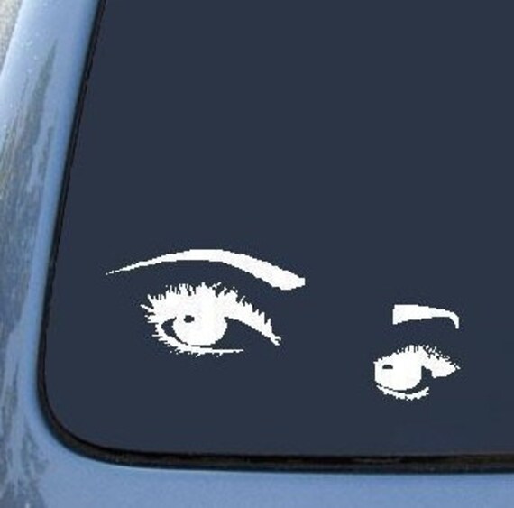 Pretty Eyes Vinyl Decal Sticker
