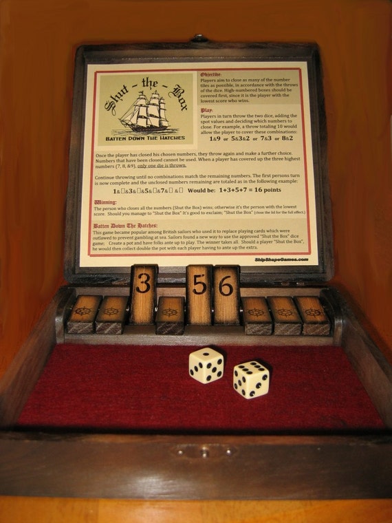 dark-antiqued-wooden-shut-the-box-dice-game