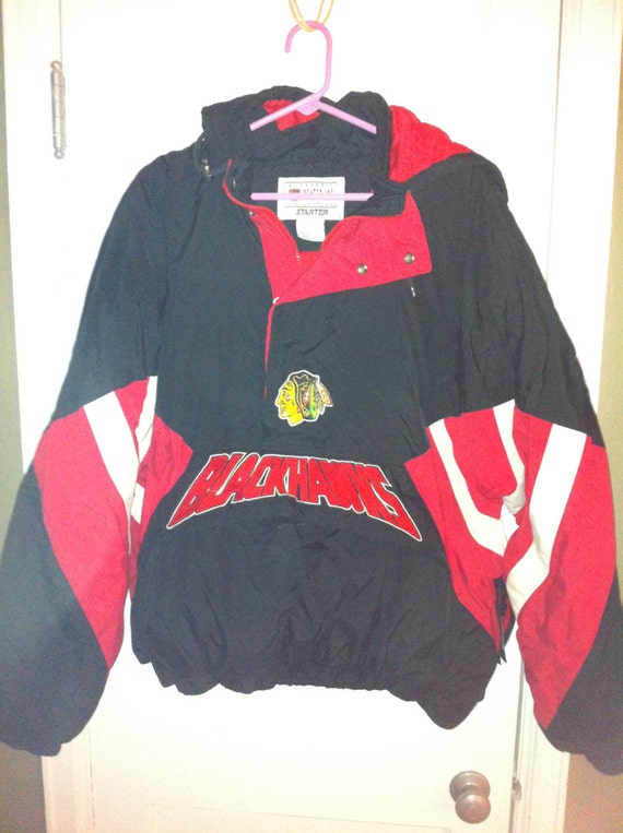 Chicago Blackhawks Starter Jacket by BCallyVintage on Etsy