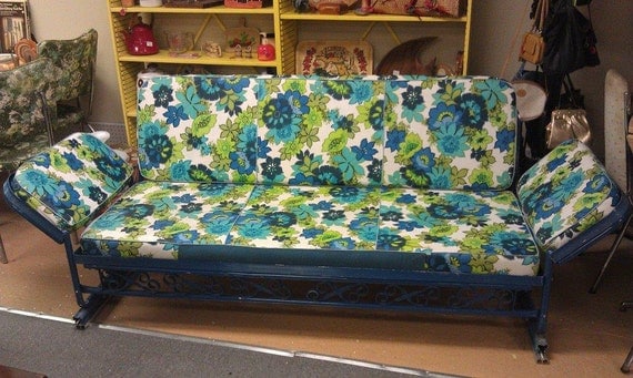 Awesome Vintage Porch Glider Converts into Bed
