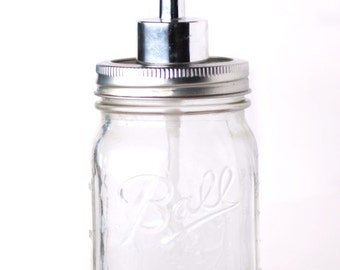 Mason Jar Soap Dispenser - Vintage - Modern Rustic