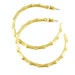 Birdhouse Jewelry Gold Bamboo Hoops
