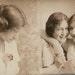 vintage photo Margarethe Meyers 17 yrs old gem miniature photo strip 1913 photo booth type